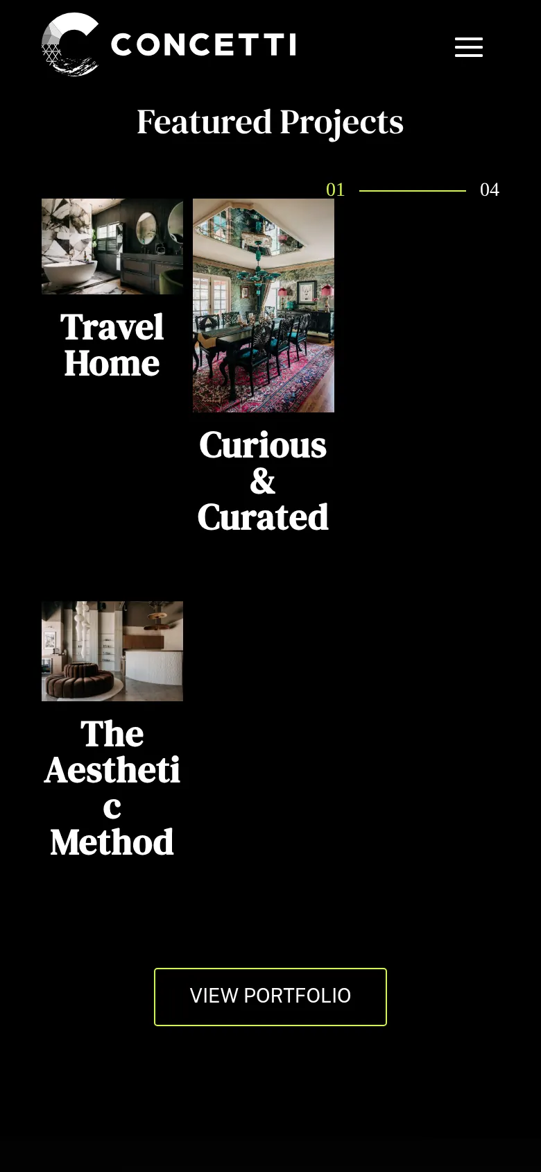 Concetti mobile screen 3