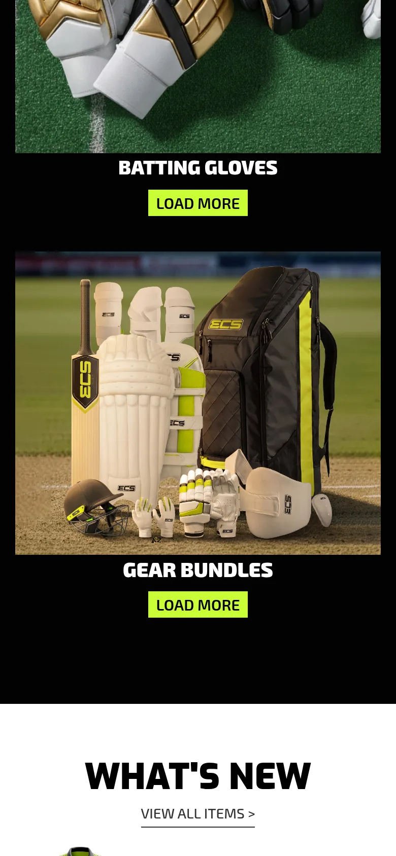 eCricket Shop mobile screen 3