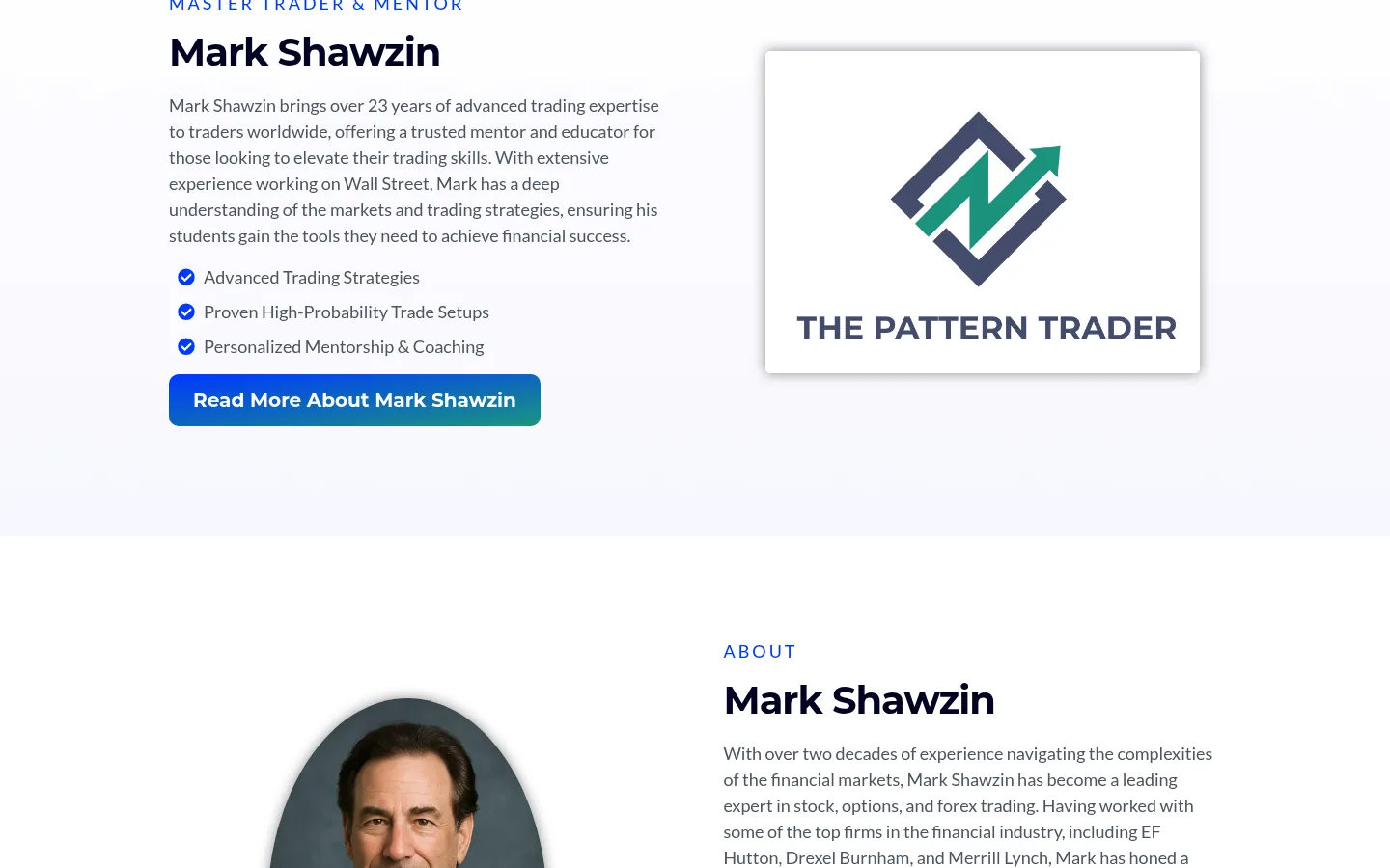 The Pattern Trader desktop screen 2