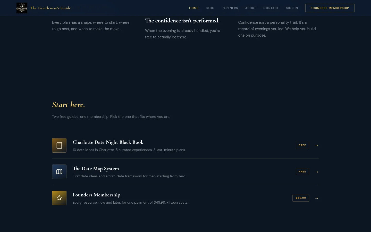 The Gentleman's Guide desktop screen 3
