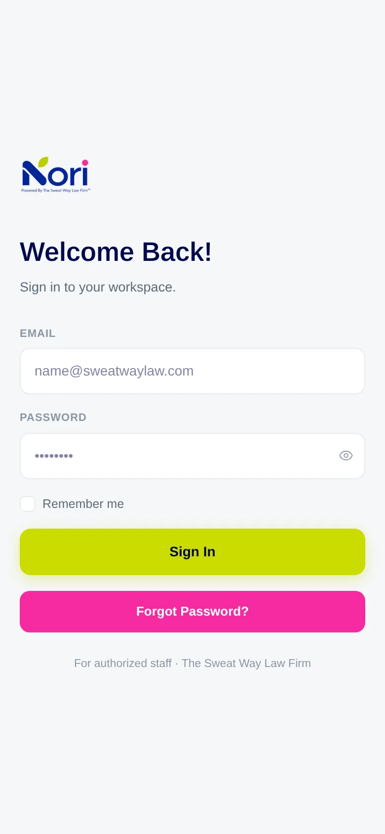 The Sweat Way website on mobile